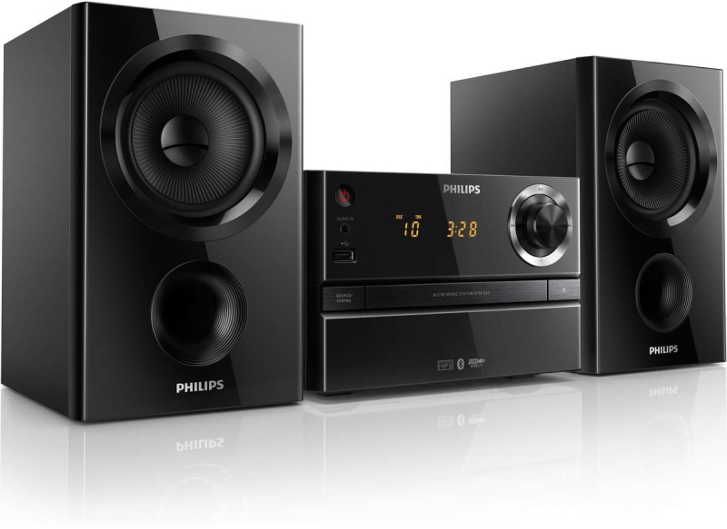 PHILIPS Micro Hi-Fi Philips BTM1360 funzione radio lettore CD e MP3 nero